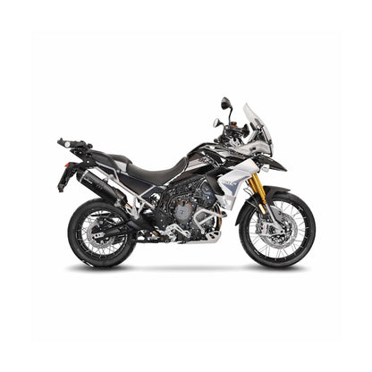 Triumph Tiger 850 (22-24) m.fl. LeoVince LV One EVO slip-on – rustfri – ekstra produktvisning af lyddæmper, finish og detaljer 6