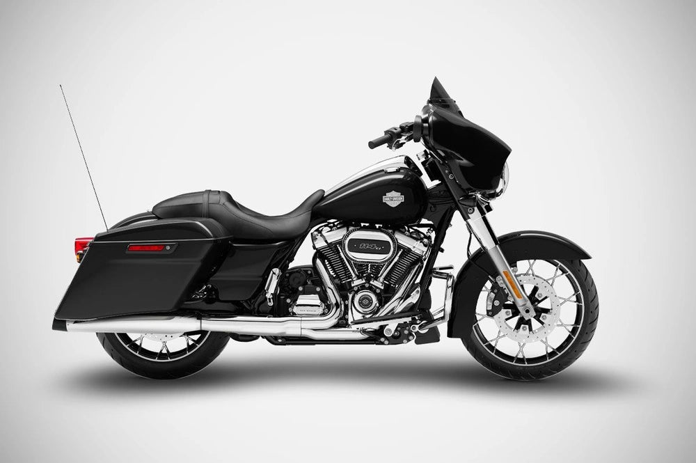 Harley-Davidson Touring (06-16) 4,33" Slash Cut slip-ons, poleret – Zard – produktbillede 3