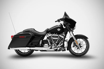 Harley-Davidson Touring (06-16) 4,33" Slash Cut slip-ons, poleret – Zard – produktbillede 3