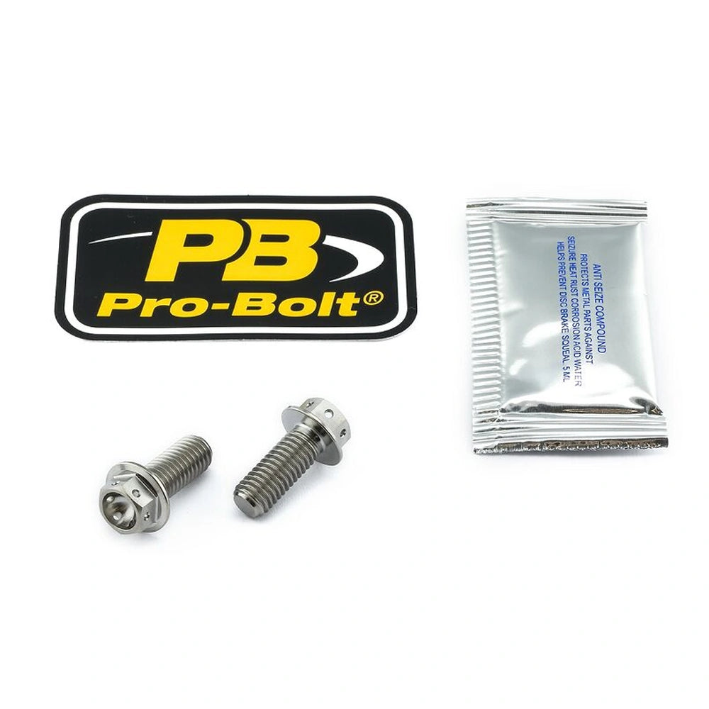 Bremsekaliberboltsæt bag, 2 stk. – Race Spec, Grade 5 titanium, TIRBMON110R – Pro-Bolt
