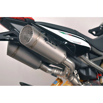 Ducati HYPERMOTARD 950 (19-25) GRID-O slip-on, titanium – Spark – monteret produktvisning