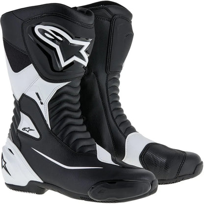 Racingstøvler SMX-S, herre – Sort/Hvid, str. EU 40 / US 6.5 fra Alpinestars – primært produktbillede