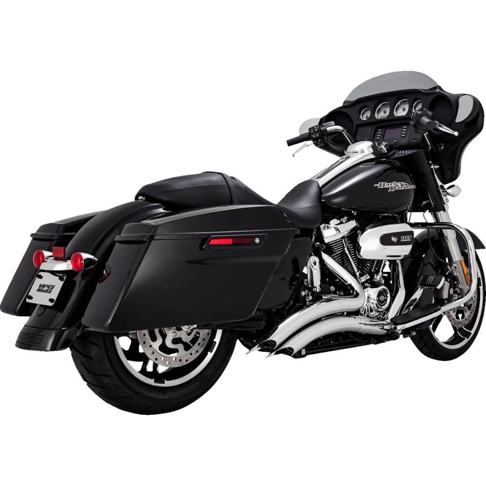 Harley-Davidson Touring (17-25) Big Radius komplet udstødning, krom – Vance & Hines