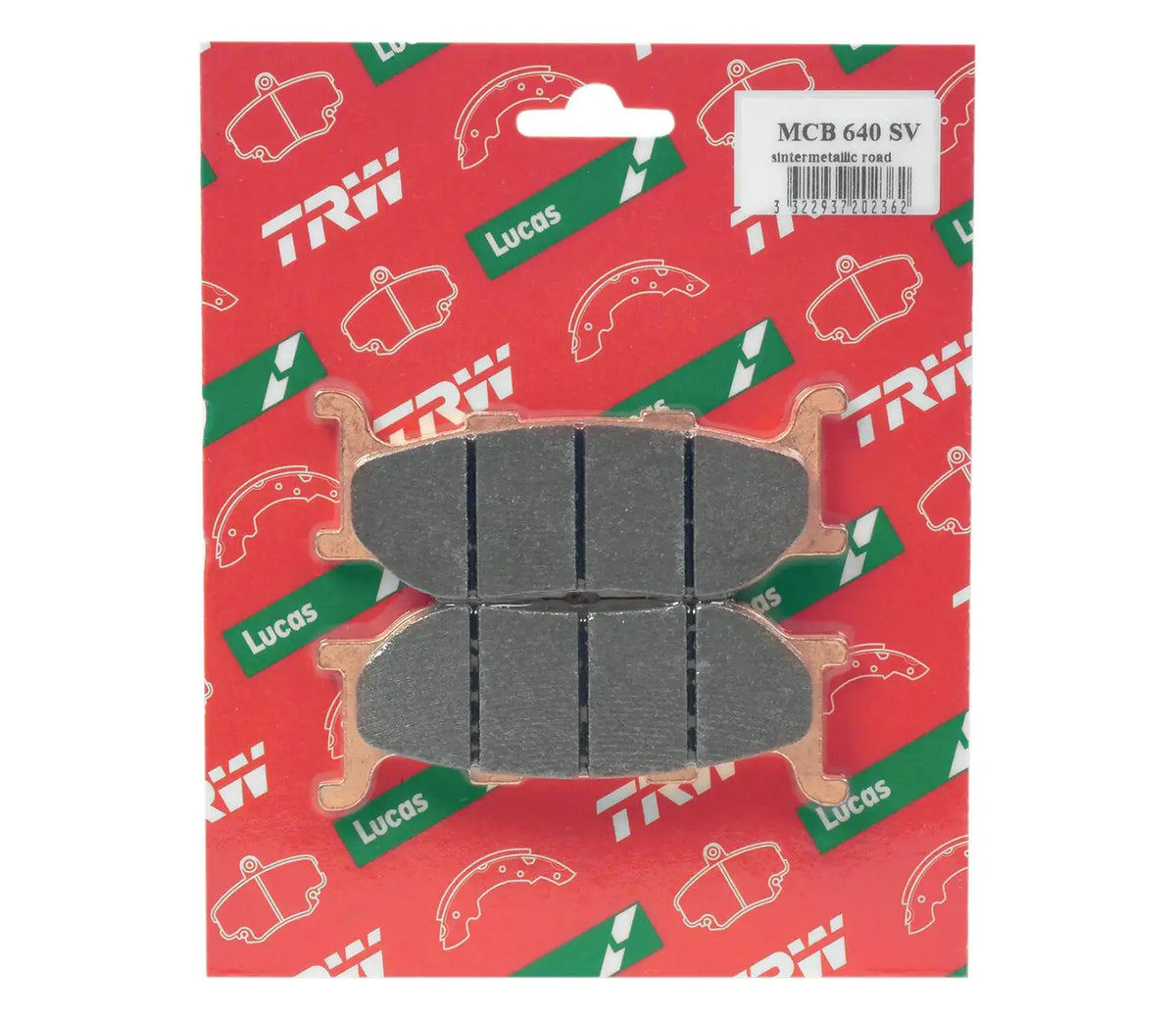 Yamaha XVS650A 98-07 m.fl. – SV sinterbremseklodser foran – TRW MCB640SV – original TRW-emballage