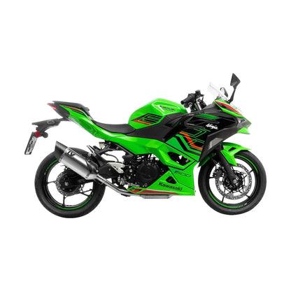 Kawasaki Z400 (19-26) m.fl. LeoVince LV-14 R slip-on – rustfri – ekstra produktvisning af lyddæmper, finish og detaljer 3