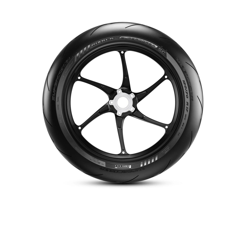 Pirelli Diablo Supercorsa SC V4 120/70 R17 SC1 58V TL – fordæk set fra siden – se profil og design på dette Pirelli fordæk hos Mo2parts.
