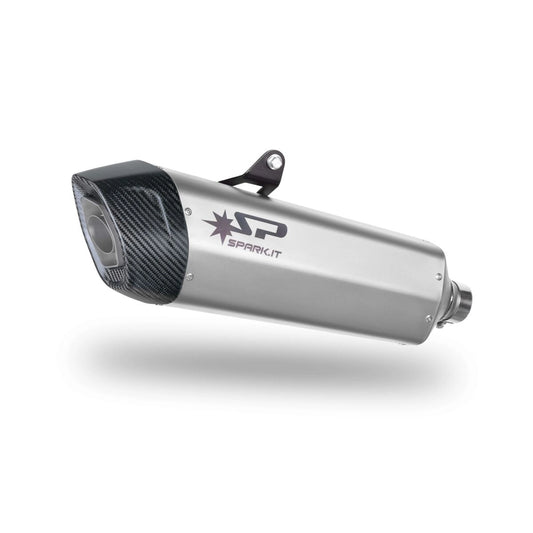 Triumph TIGER 900 (20-24) Fighter Evo slip-on, titanium – Spark – fritlagt produktvisning
