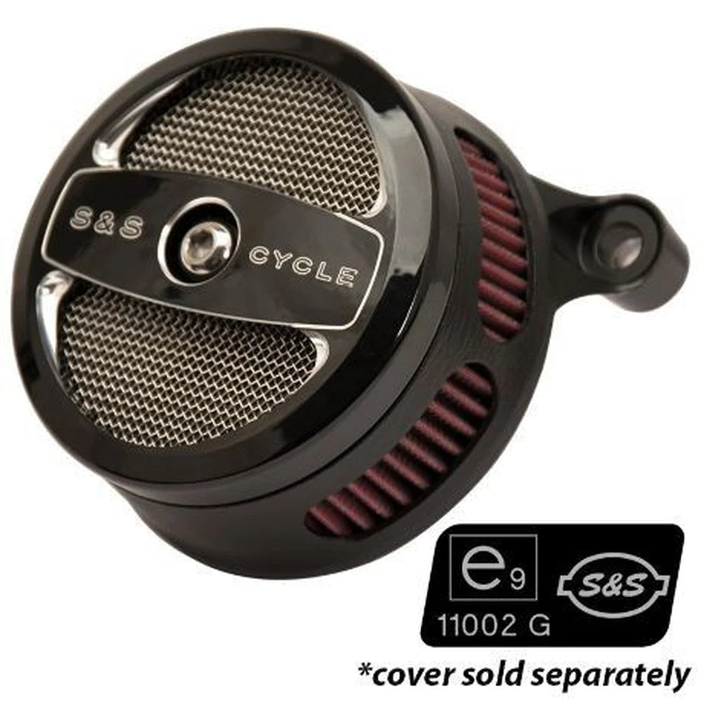 Harley-Davidson Sportster (07-22) Stealth Air Cleaner Kit, CV / EFI / Stealth, Round, sort – S&S Cycle