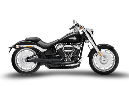 Harley-Davidson Fat Boy / Breakout (17-24) 2-i-1 komplet udstødning, sort – Zard – produktbillede 4