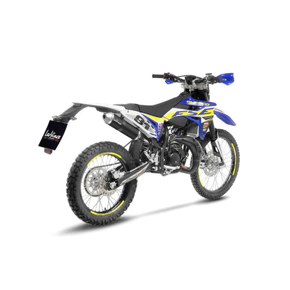 Sherco SM R 50 (21-24) m.fl. LeoVince X-FIGHT slip-on – rustfri – ekstra produktvisning af lyddæmper, finish og detaljer 3