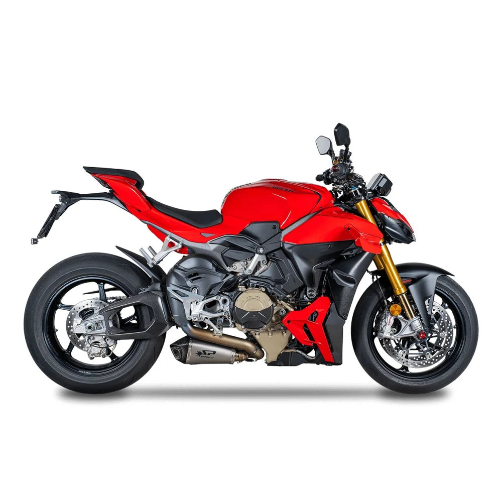 Ducati Panigale V4 / Streetfighter V4 (25-26) Underbody slip-on, titanium – Spark – produktdetalje fra alternativ vinkel, billede 8