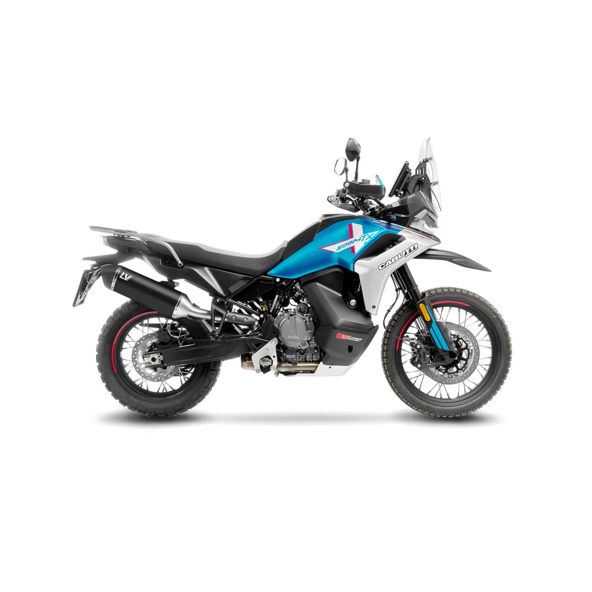 KTM 790 Adventure (19-26) m.fl. LeoVince LV-14 slip-on – rustfri – godkendt – sort – ekstra produktvisning af lyddæmper, finish og detaljer 2