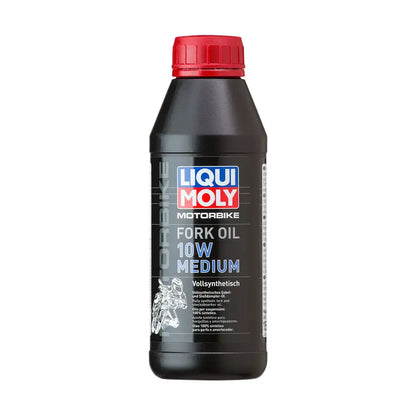 Forgaffelolie, 10W – LIQUI MOLY Motorbike Fork Oil Medium – Fuldsyntetisk – 500 ml