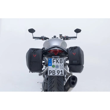 Triumph Speed Triple 1200 RS ABS (21-26) m.fl. PRO BLAZE H sidetaske Set with EDGE Protection & Heat Guard – SW-Motech – produktbillede 2