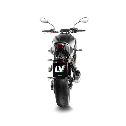 Yamaha MT-07 (20-26) LeoVince LV-14 R slip-on – rustfri – godkendt – titanium-look – ekstra produktvisning af lyddæmper, finish og detaljer 3