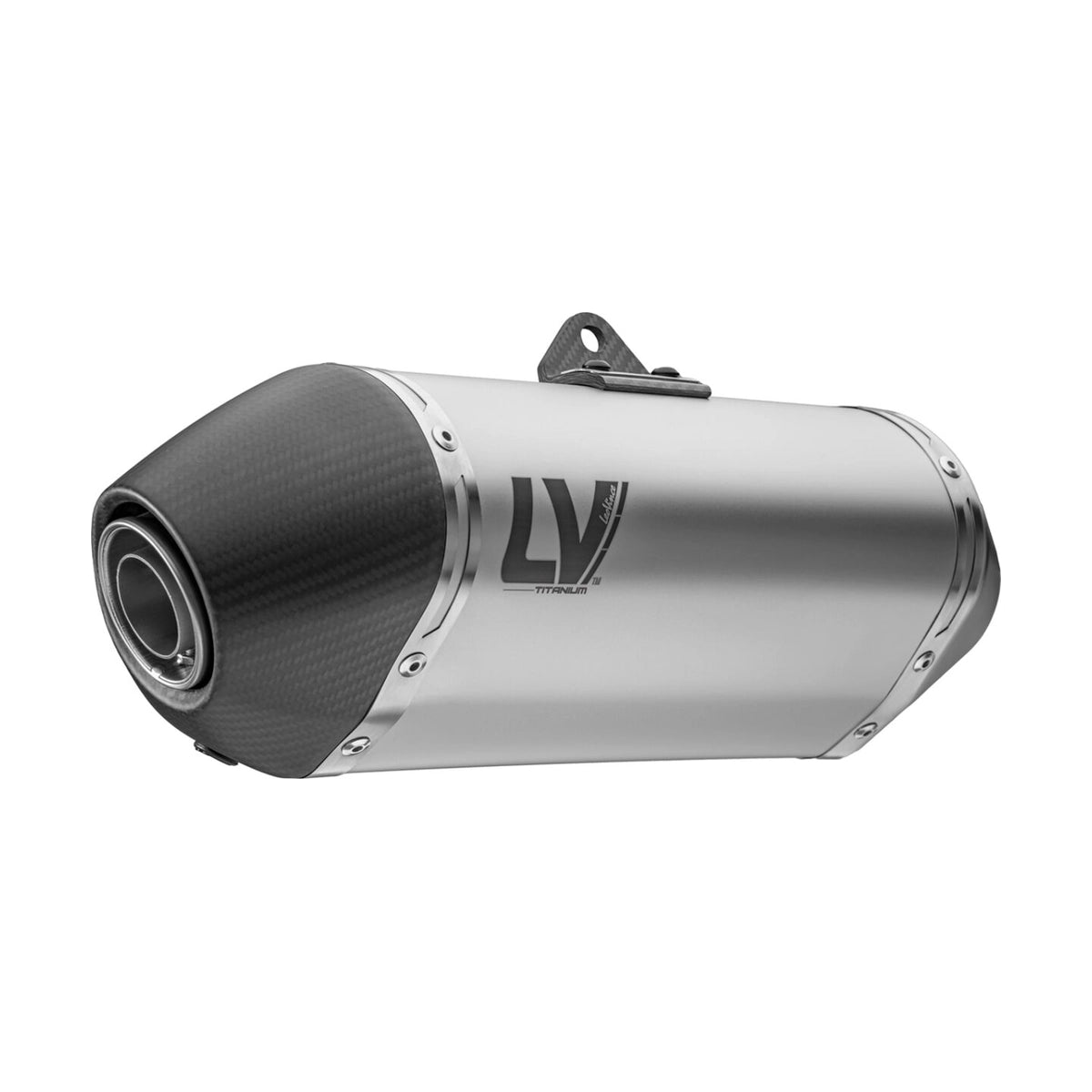 BMW F750GS (18-23) m.fl. LeoVince LV-14 slip-on – titanium – ekstra produktvisning af lyddæmper, finish og detaljer 2