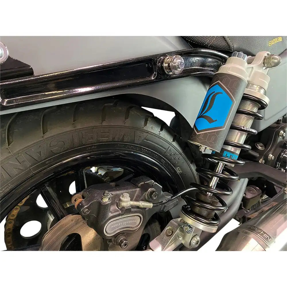 Legend Suspension Harley-Davidson Dyna (91-17) REVO-ARC støddæmpersæt, 13", Standard Duty, piggyback reservoir, clear – produktbillede 2, varenr. 1310-1938
