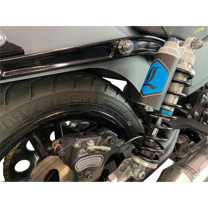 Legend Suspension Harley-Davidson Dyna (91-17) REVO-ARC støddæmpersæt, 13", Standard Duty, piggyback reservoir, clear – produktbillede 2, varenr. 1310-1938