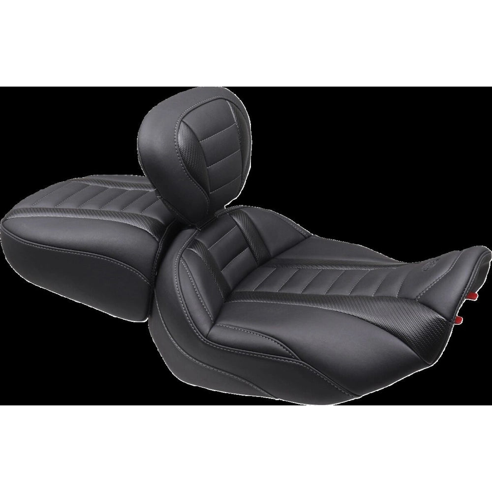 Harley-Davidson Touring (23-26) Deluxe Touring passagersæde, grå syning – Mustang – Mustang varenr. 88402GM – ekstra visning af form, polstring og design – billede 2