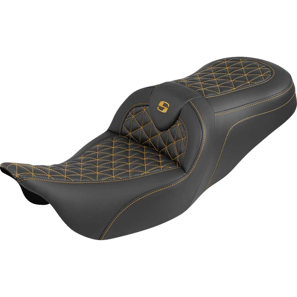 Harley-Davidson Touring (08-25) Roadsofa 2-up sæde guld syning – Saddlemen